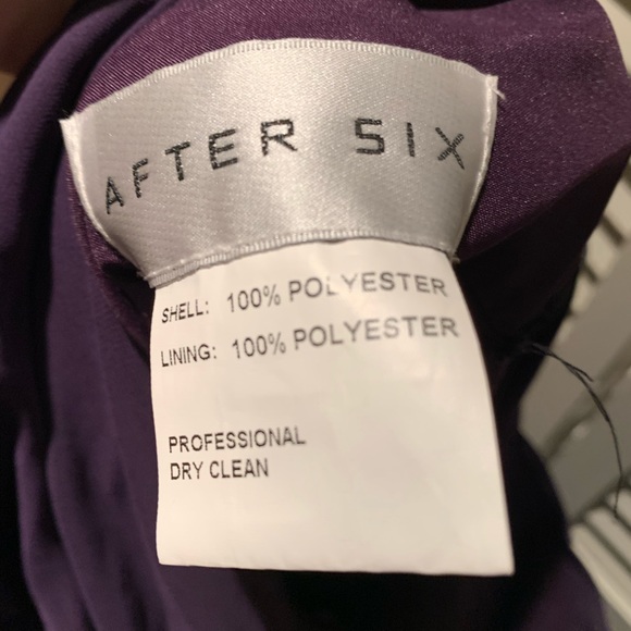 After Six Concord Grape Bridesmaid Dress - Picture 4 of 4